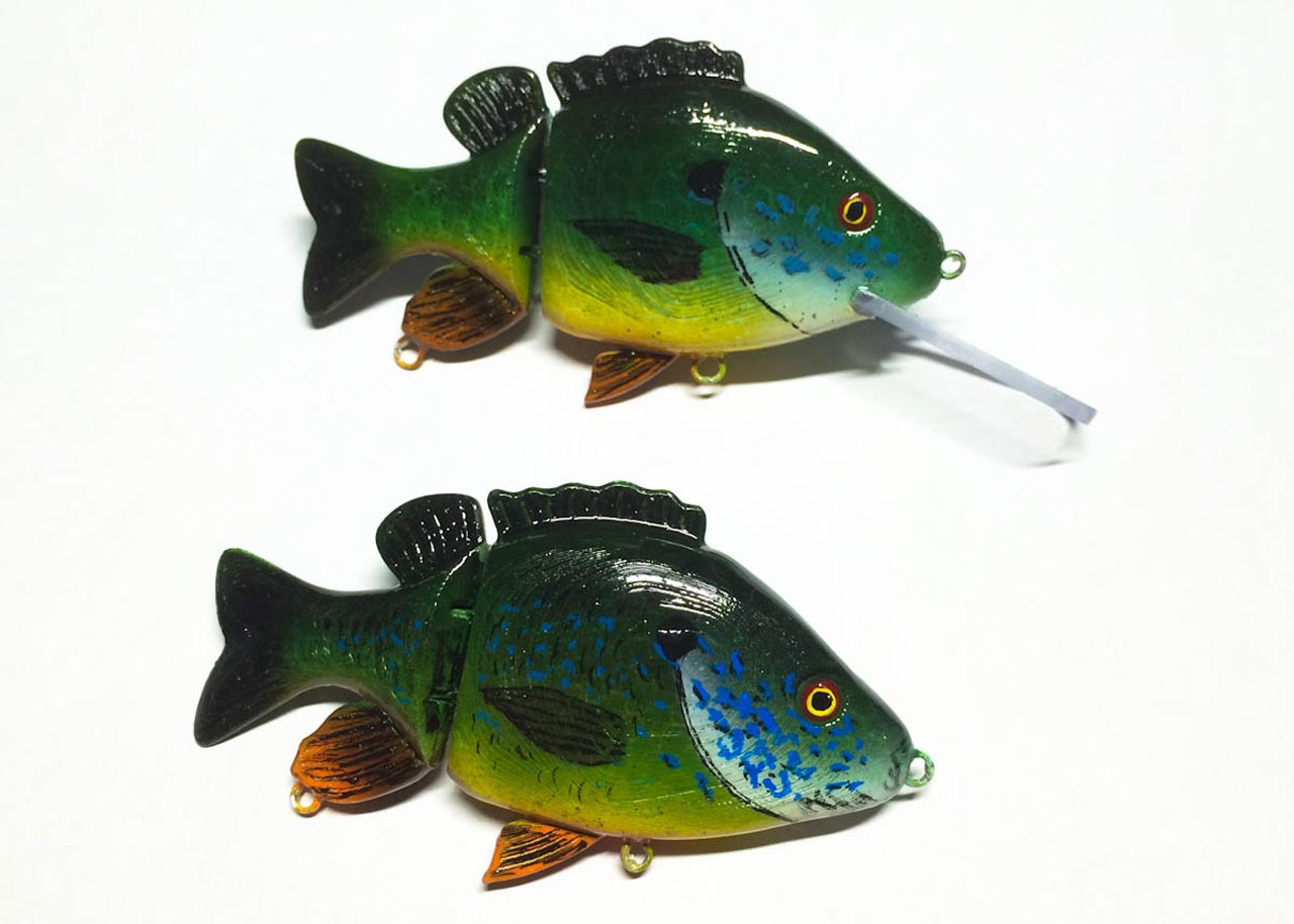 3D Printable Realistic Sunfish Jointed Swimbait Fishing Lure by